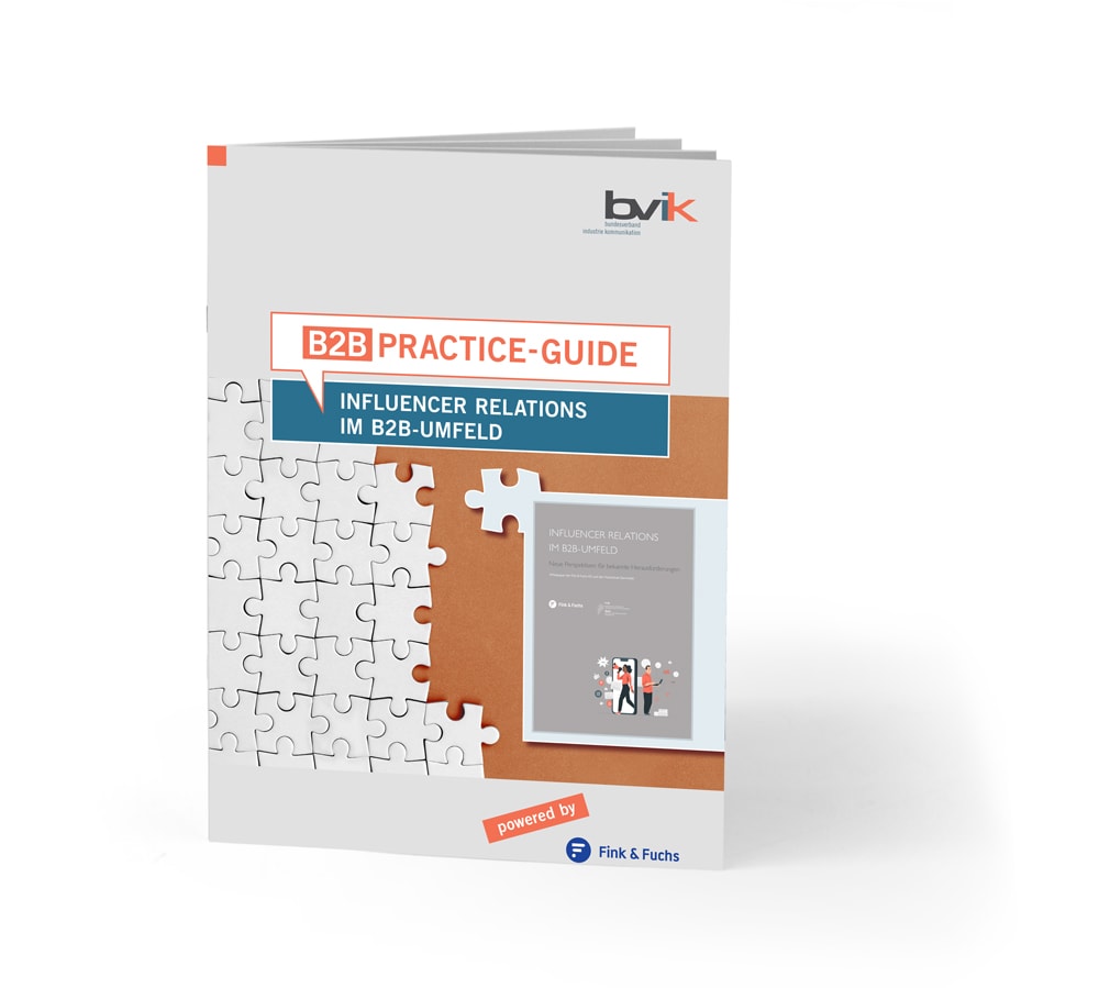 Cover bvik-Practice-Guide zum Thema Influencer Marketing